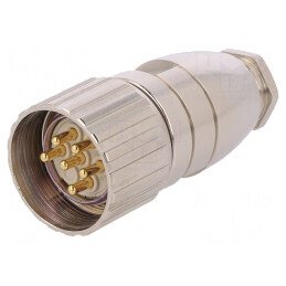 Mufă Conector M23 Tată 6P IP67 Aurit 20A | Electronic-mag.ro | Componente Electronice