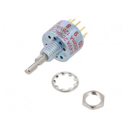 Comutator Rotativ 5 Pini 0.25A 125VAC THT | Electronic-mag.ro | Componente Electronice