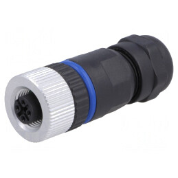 Mufă M12 3 Pin Mamă DeviceNet/CANopen IP67 | Electronic-mag.ro | Componente Electronice