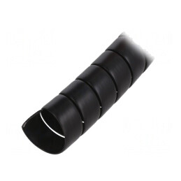 Înfășurare Spiralată 39mm Polipropilenă Neagră 1m | Electronic-mag.ro | Componente Electronice