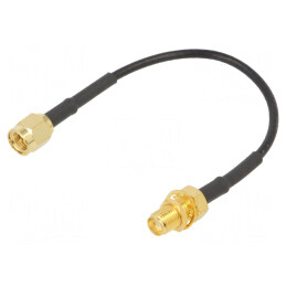 Cablu Concentric SMA RG174 0,153m Mamă-Tată | Electronic-mag.ro | Componente Electronice