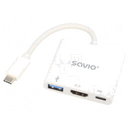 Adaptor USB 3.0 Power Delivery Alb 5Gbps