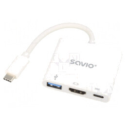 Adaptor USB 3.0 Power Delivery Alb 5Gbps | Electronic-mag.ro | Componente Electronice