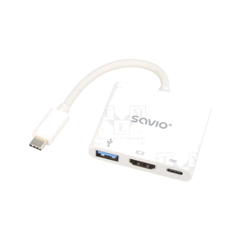 Adaptor USB 3.0 Power Delivery Alb 5Gbps | Electronic-mag.ro | Componente Electronice