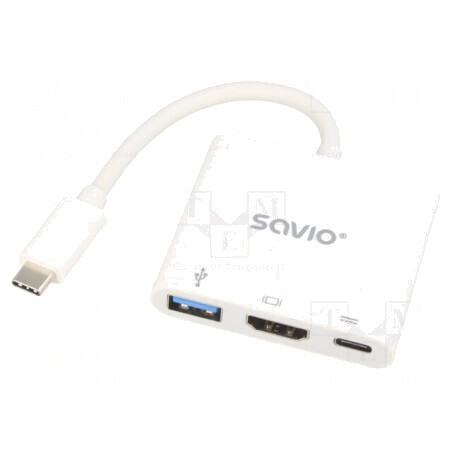 Adaptor USB 3.0 Power Delivery Alb 5Gbps | Electronic-mag.ro | Componente Electronice