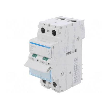 Separator-întrerupător 2P 125A 400VAC pentru șină DIN | Electronic-mag.ro | Componente Electronice