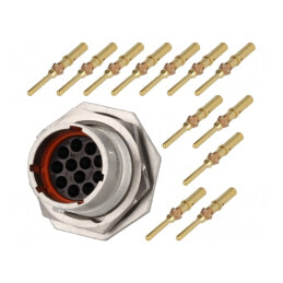 Conector Circular Crimpat PIN 12 13A RT071412PNH-K | Electronic-mag.ro | Componente Electronice