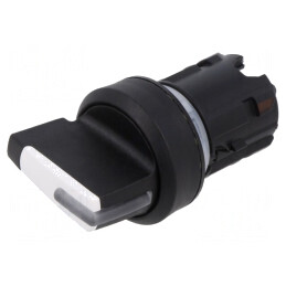 Comutator rotativ 22mm alb stabil 1 poziție | Electronic-mag.ro | Componente Electronice