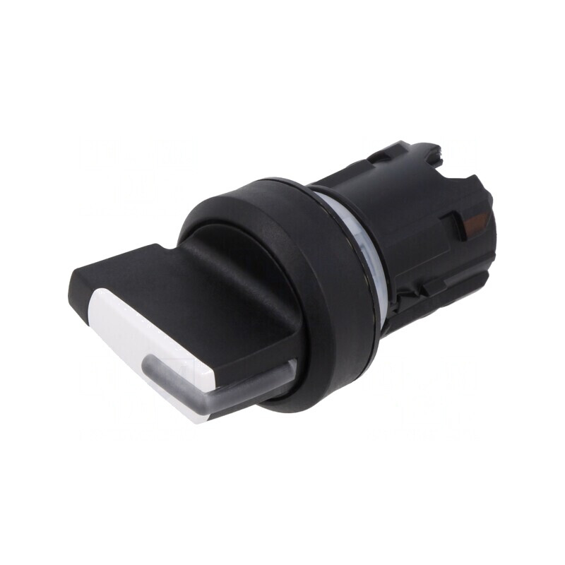 Comutator rotativ 22mm alb stabil 1 poziție | Electronic-mag.ro | Componente Electronice