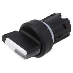 Comutator rotativ 22mm alb 3 poziții | Electronic-mag.ro | Componente Electronice
