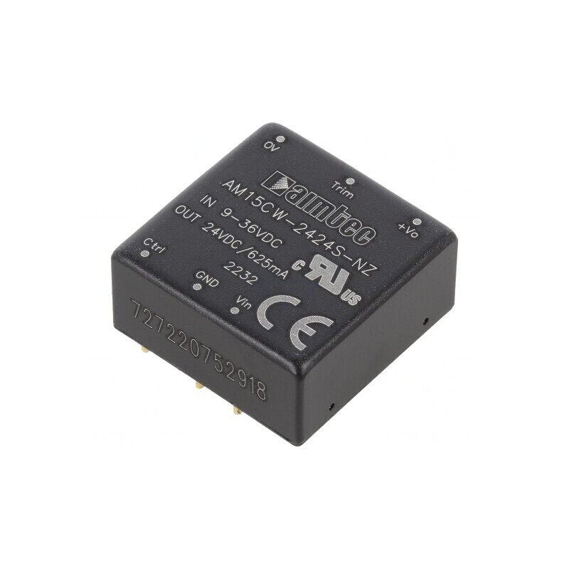 Convertor DC/DC 15W 24V 0.625A | Electronic-mag.ro | Componente Electronice