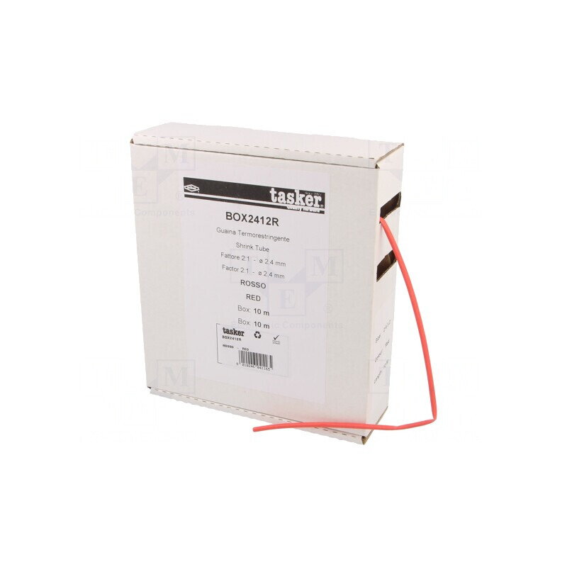 Manşon Termocontractabil 2,4mm 10m Roşu | Electronic-mag.ro | Componente Electronice