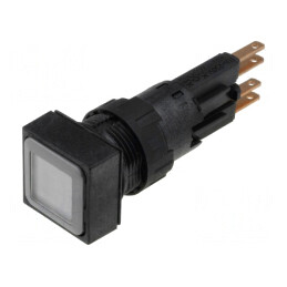 Comutator Acționat Prin Apăsare 16mm Albă Becură | Electronic-mag.ro | Componente Electronice