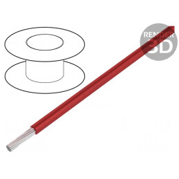 Cablu litat Cu 30AWG PVC roșu 30,5m 300V | Electronic-mag.ro | Componente Electronice