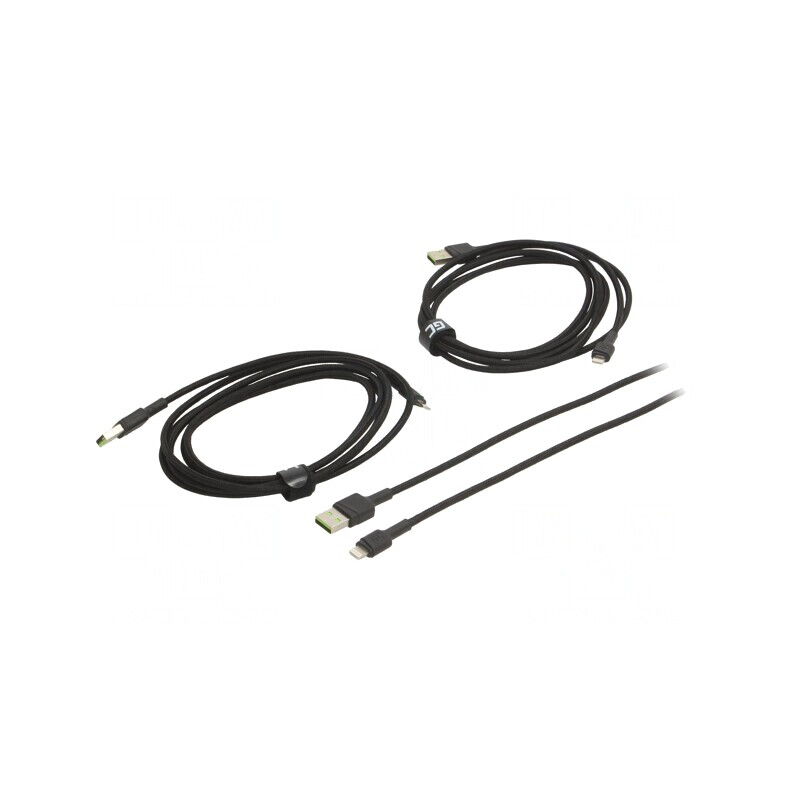 Cablu USB 2.0 Apple Lightning Negru 480Mbps | Electronic-mag.ro | Componente Electronice
