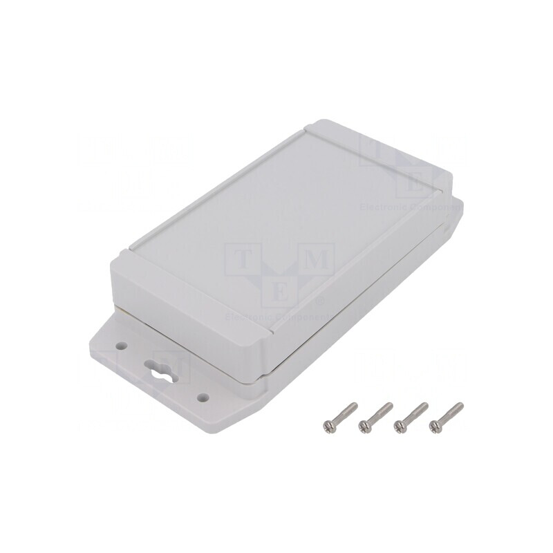 Carcasă Universală cu Lame de Fixare 91x159x37mm Gri | Electronic-mag.ro | Componente Electronice