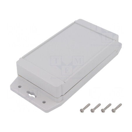 Carcasă Universală cu Lame de Fixare 91x159x37mm Gri | Electronic-mag.ro | Componente Electronice