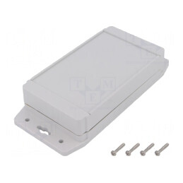 Carcasă Universală cu Lame de Fixare 91x159x37mm Gri | Electronic-mag.ro | Componente Electronice