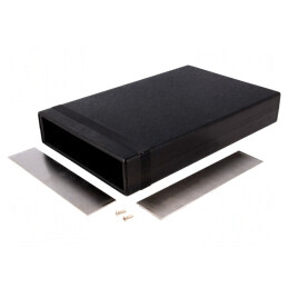 Carcasă neagră ABS IP54 cu panou 160x250x40 mm | Electronic-mag.ro | Componente Electronice