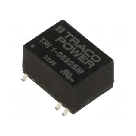 Convertor DC/DC 1W 5V la 12V/-12V TRI 1-0522SM | Electronic-mag.ro | Componente Electronice