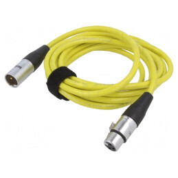 Cablu XLR 3m Galben 3Pin Masculin-Feminin | Electronic-mag.ro | Componente Electronice