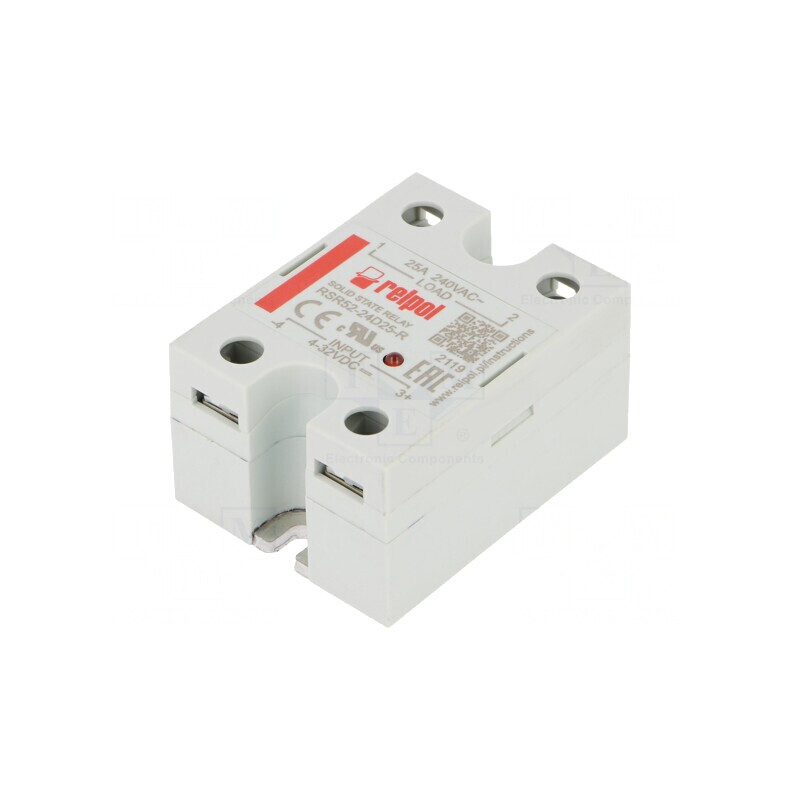 Releu Semiconductor 25A 1-Fazat 4-32VDC 48-280VAC | Electronic-mag.ro | Componente Electronice