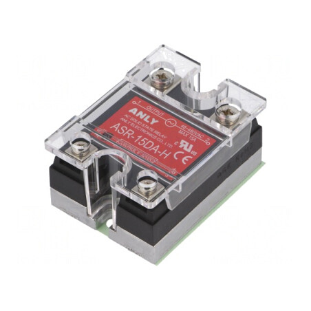 Releu semiconductor 1-fazat 15A 48-480VAC Ucom 4-32VDC | Electronic-mag.ro | Componente Electronice