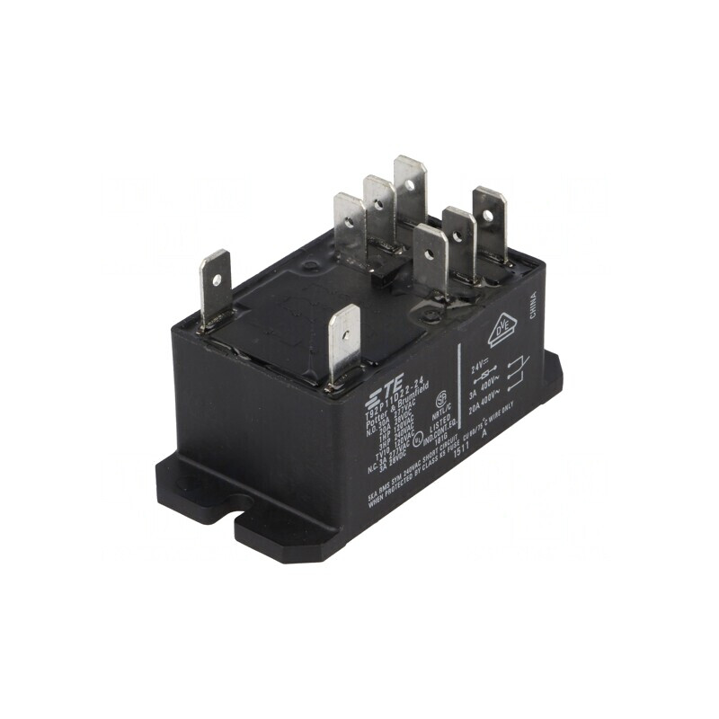 Releu Electromagnetic DPDT 24VDC 30A T92 | Electronic-mag.ro | Componente Electronice