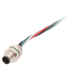 Conector M5 Tată 4PIN IP67 60V 100mm 1A