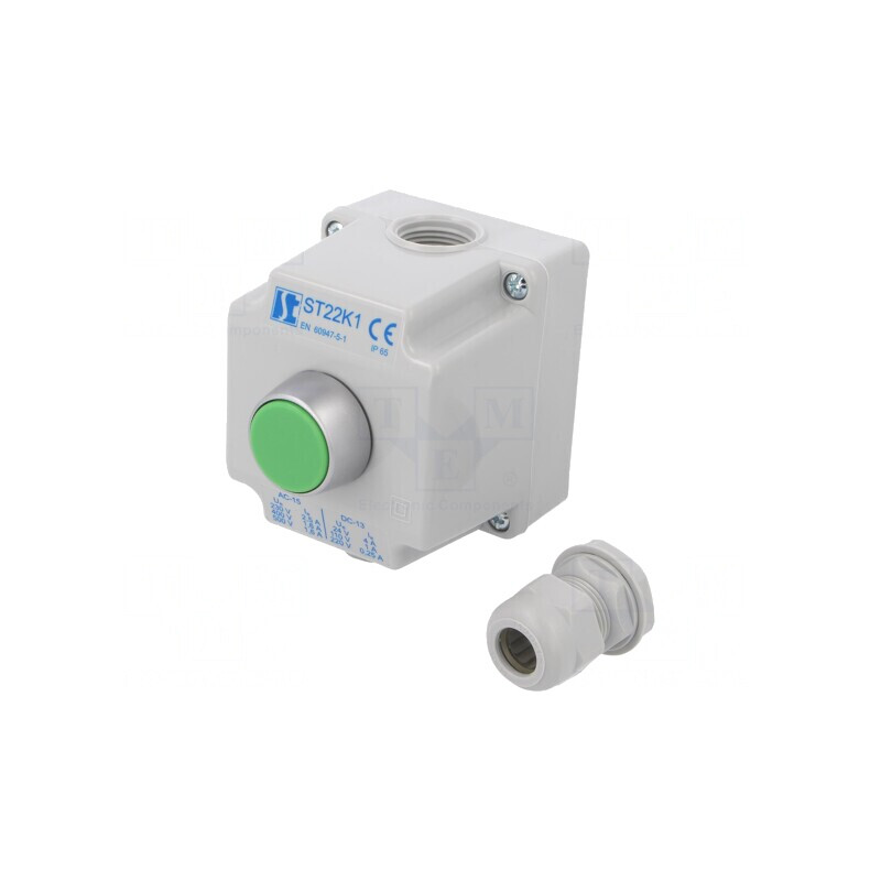 "Casetă de Comandă ST22 cu 1 Buton IP65 Plastic NO" | Electronic-mag.ro | Componente Electronice "Casetă de Comandă ST22 cu 1 Buton IP65 Plastic NO" | Electronic-mag.ro | Componente Electronice
