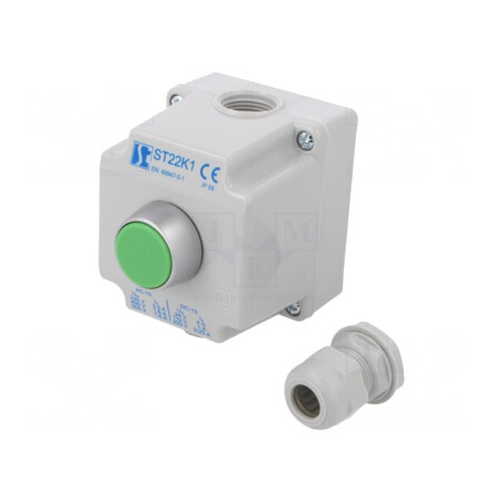 "Casetă de Comandă ST22 cu 1 Buton IP65 Plastic NO" | Electronic-mag.ro | Componente Electronice