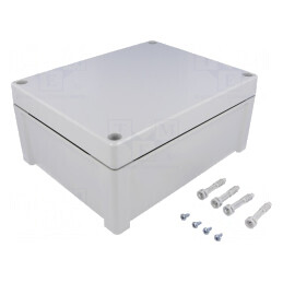Carcasă Universală Gri TEMPO ABS 191x240x107mm | Electronic-mag.ro | Componente Electronice