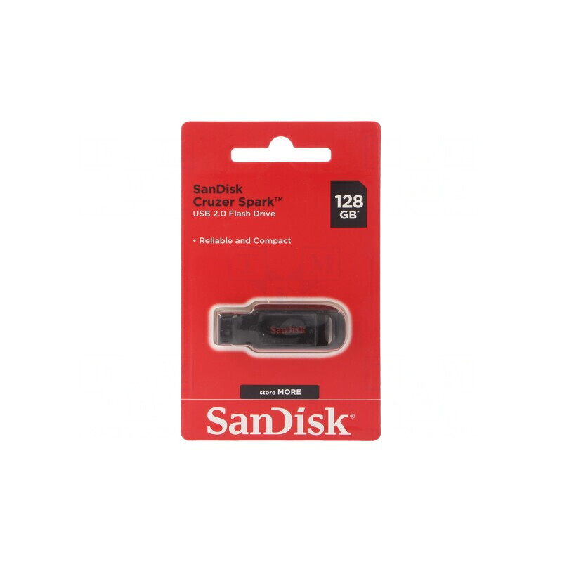 Pendrive USB 2.0 128GB Negru SanDisk Cruzer Spark | Electronic-mag.ro | Componente Electronice