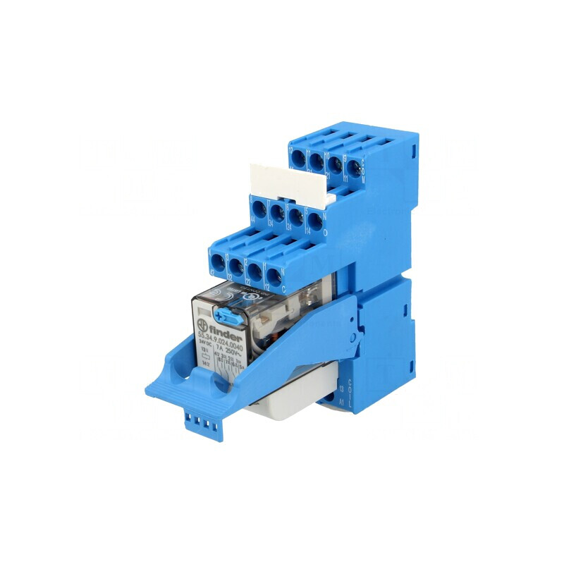 Releu intermediar 4PDT 24VDC 7A | Electronic-mag.ro | Componente Electronice