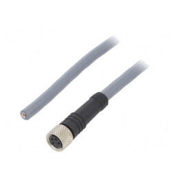 Cablu de conectare M8 4 pini 5m 36VAC 2,2A PUR | Electronic-mag.ro | Componente Electronice