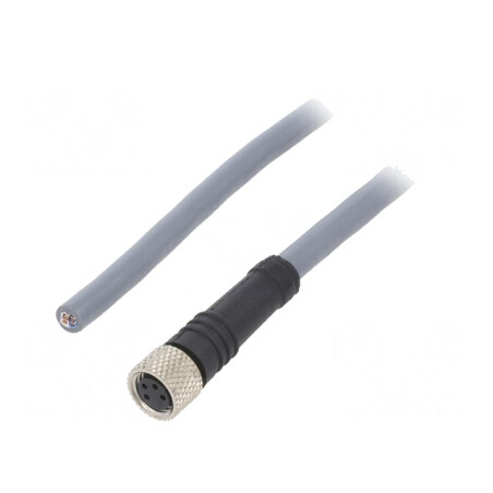 Cablu de conectare M8 4 pini 5m 36VAC 2,2A PUR | Electronic-mag.ro | Componente Electronice