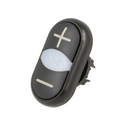 Comutator dublu negru 22mm | Electronic-mag.ro | Componente Electronice