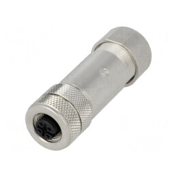 Mufă M12 4P Mamă DeviceNet/CANopen IP67 | Electronic-mag.ro | Componente Electronice