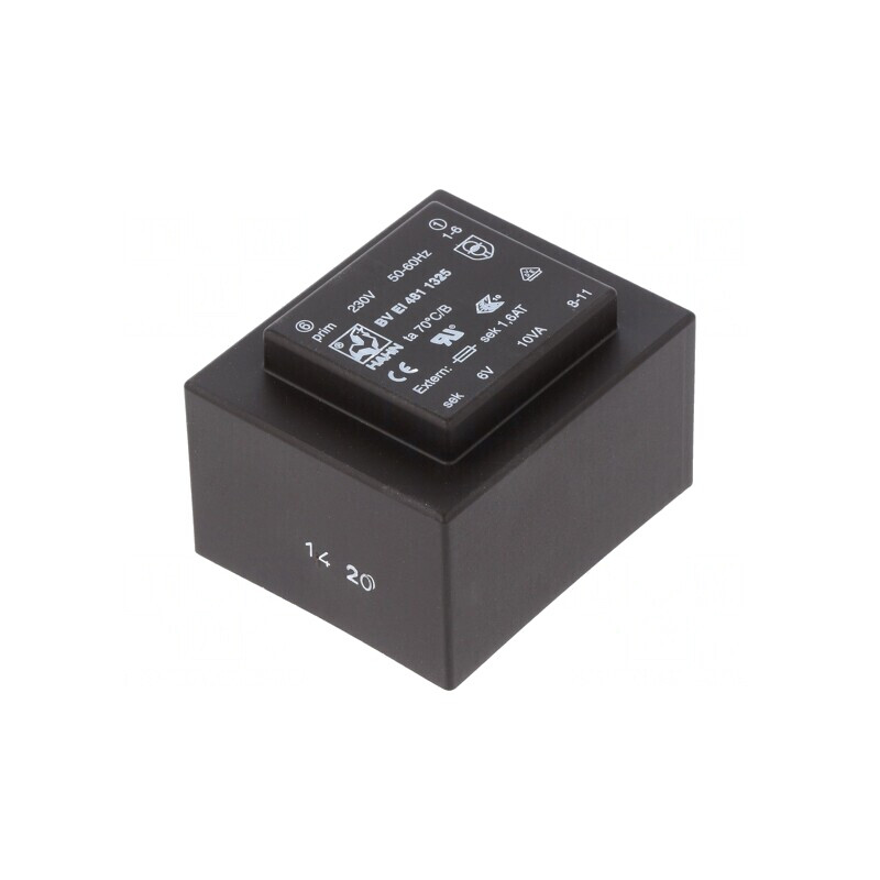 Transformator Încapsulat 10VA 230VAC 6V 1667mA PCB | Electronic-mag.ro | Componente Electronice
