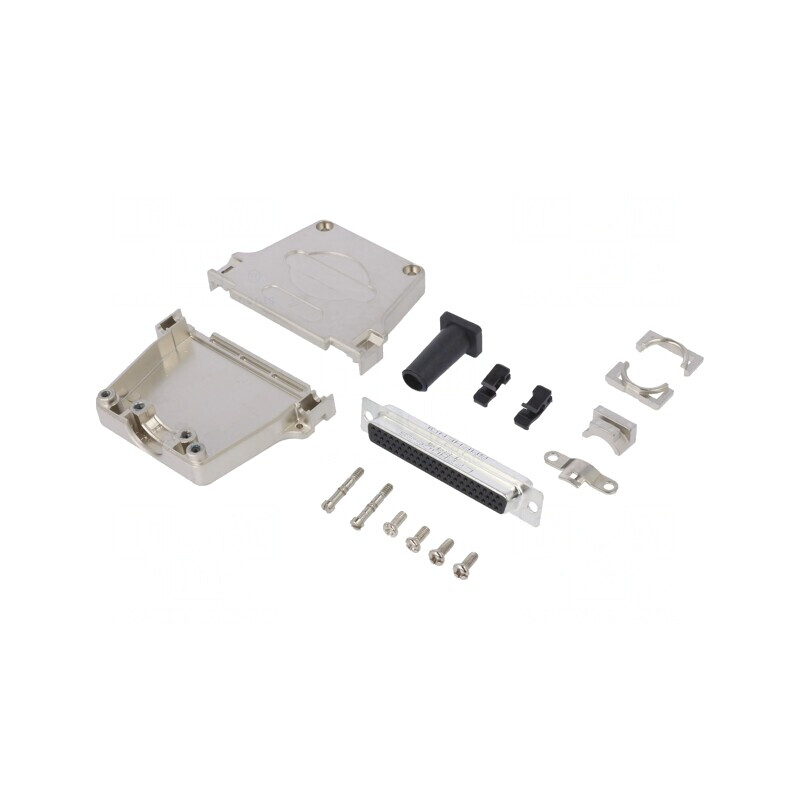 Conector D-Sub HD 62P Mamă Lipire pe Cablu Gold Flash 9-15mm | Electronic-mag.ro | Componente Electronice