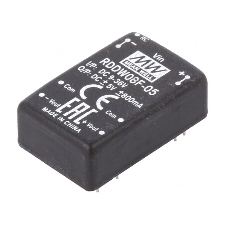 Convertor DC/DC 8W 9-36V la 5V/-5V DIP24 | Electronic-mag.ro | Componente Electronice