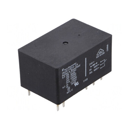 Releu Electromagnetic DPDT 24VDC 30A T92 PCB | Electronic-mag.ro | Componente Electronice