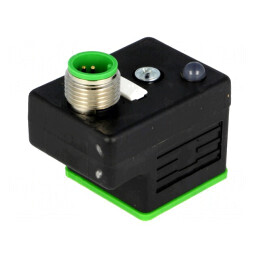 Adaptor Mamă 18mm cu Valvă și Mufă PIN 3 24V | Electronic-mag.ro | Componente Electronice