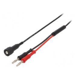 Cablu de măsurare BNC la mufă banană 4mm 70VDC 3A | Electronic-mag.ro | Componente Electronice