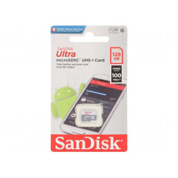 Card memorie Android microSDXC 128GB Class 10 100MB/s | Electronic-mag.ro | Componente Electronice