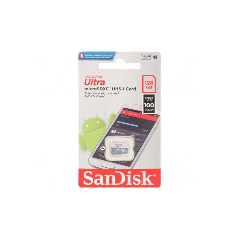 Card memorie Android microSDXC 128GB Class 10 100MB/s | Electronic-mag.ro | Componente Electronice