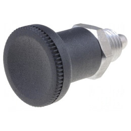 Bolţ de fixare | Filet: M12 | 6mm | Mat: oțel inoxidabil | Pas: 1,5 | GN 607-6-A-NI