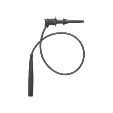 Cablu de măsurare 5A cu clips și mufă banană 4 mm neagră | Electronic-mag.ro | Componente Electronice
