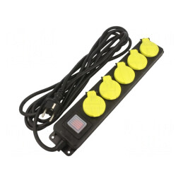 Prelungitor 5 Prize Negru 5m 16A | Electronic-mag.ro | Componente Electronice