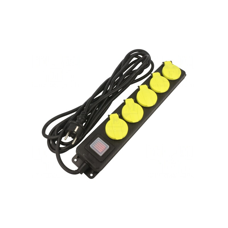 Prelungitor 5 Prize Negru 5m 16A | Electronic-mag.ro | Componente Electronice Prelungitor 5 Prize Negru 5m 16A | Electronic-mag.ro | Componente Electronice